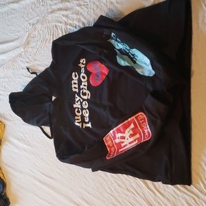 Lucky Me I See Ghost 2XL Printed Hoodie
